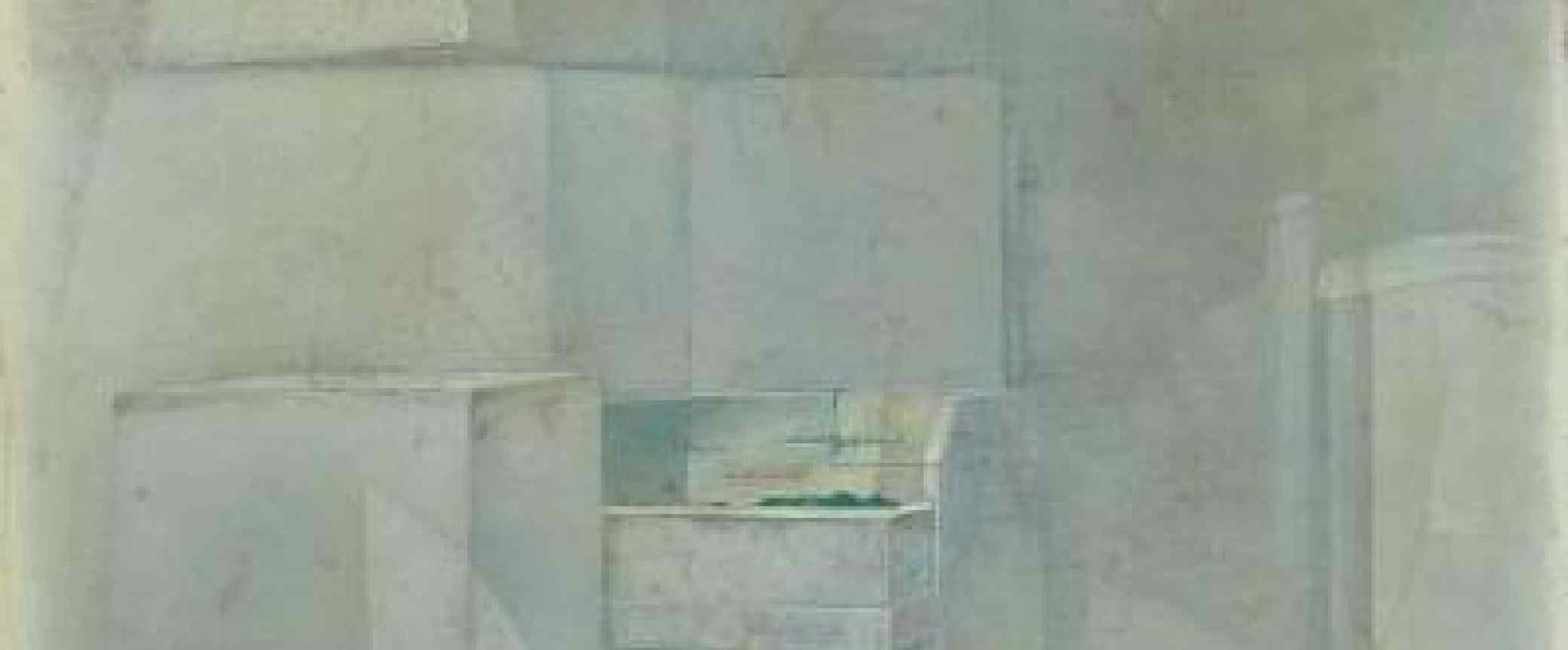 Sense Títol c. 1985. Pintura al tremp sobre fusta, 60 x 72,8 cm.